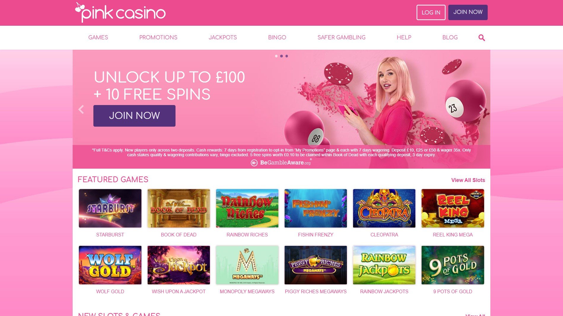 Pink Casino Brand in Canada